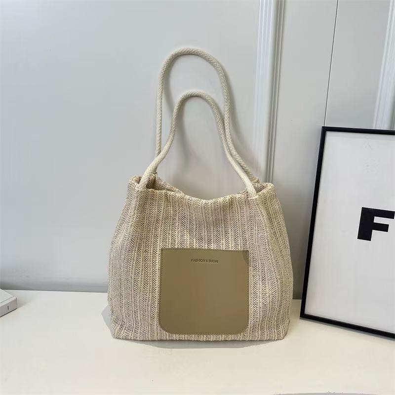 Vintage woven tote bag