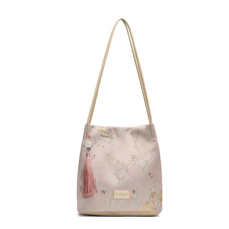 New Chinese-style bucket bag