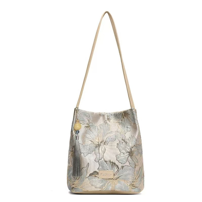 New Chinese-style bucket bag