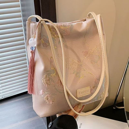 New Chinese-style bucket bag