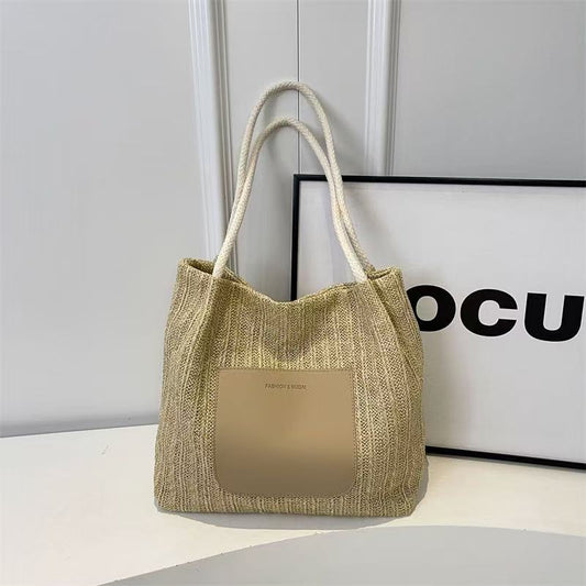 Vintage woven tote bag
